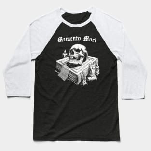 Memento Mori Skull Baseball T-Shirt